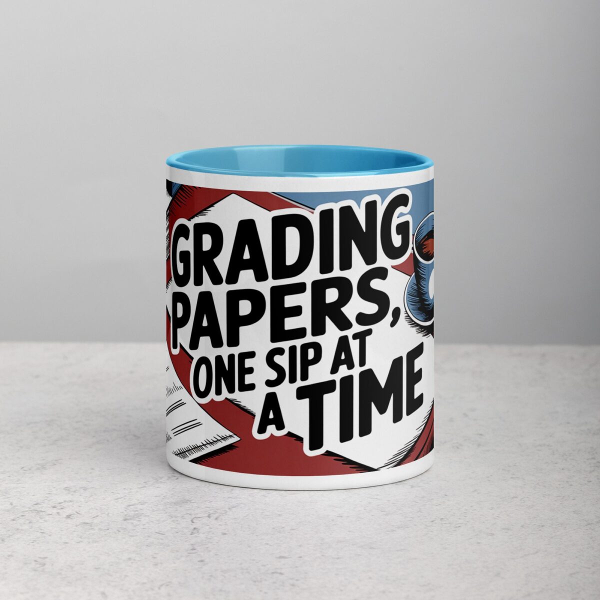Grading Papers, One Sip at a Time Coffee Mug - Image 13