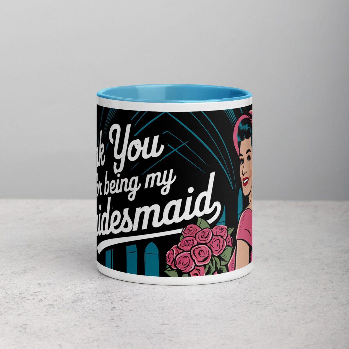 Thank You for Being My Bridesmaid Retro Coffee Mug - Image 13