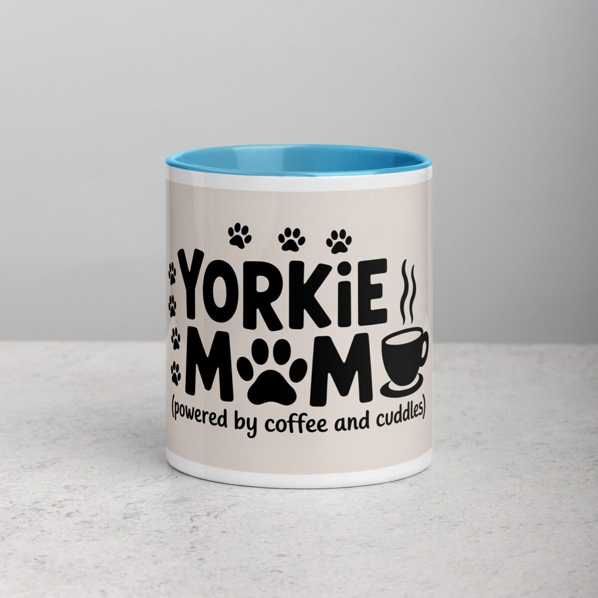 Yorkie Mom Text Coffee Mug & Tea Cup - Image 13