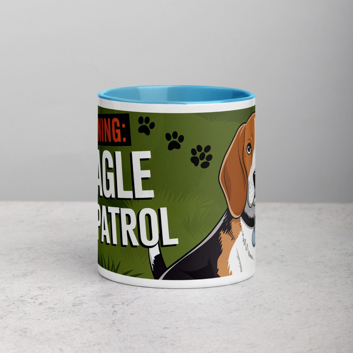 Warning: Beagle on Patrol Coffee Mug - Image 13
