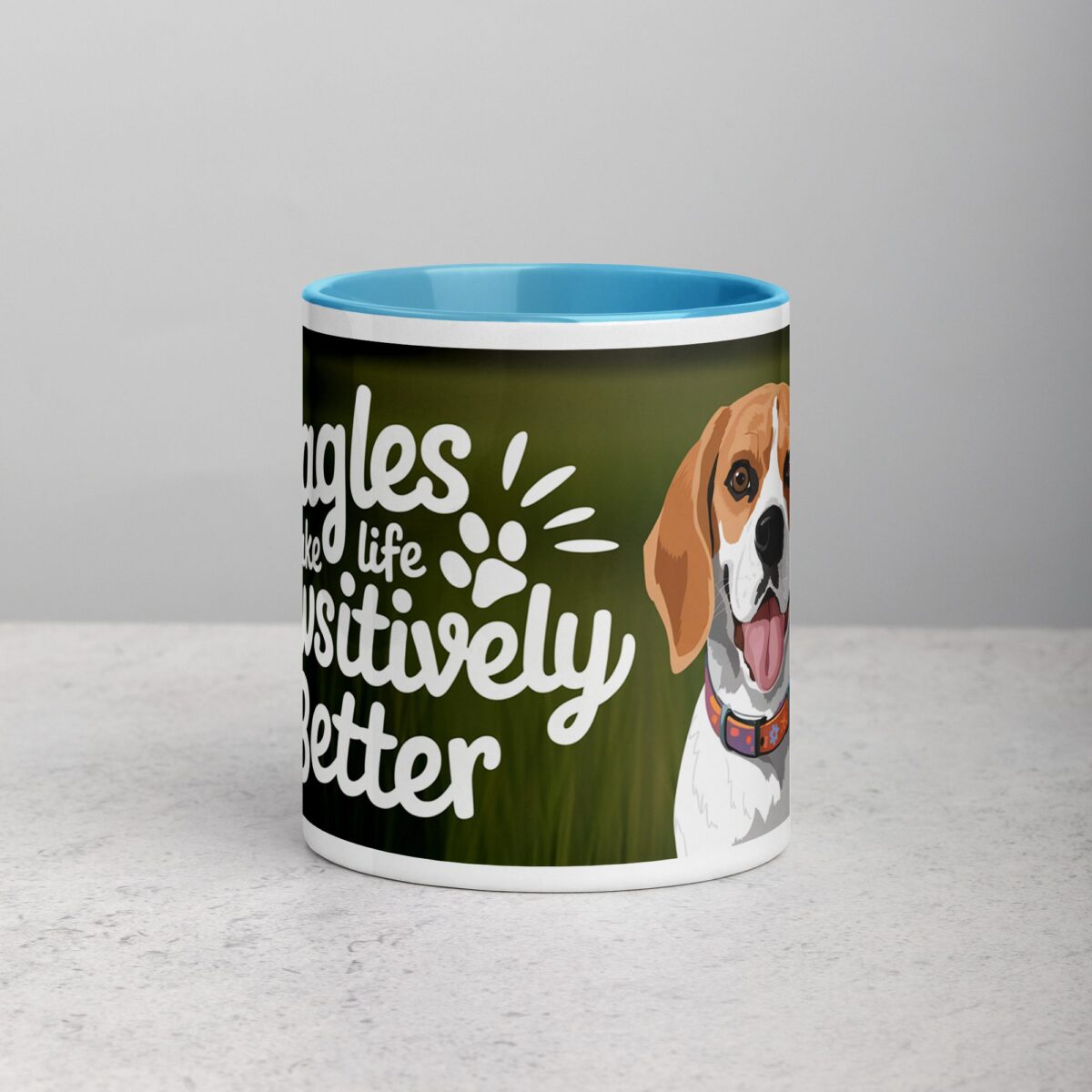 Beagles Make Life Pawsitively Better Coffee Mug - Image 13