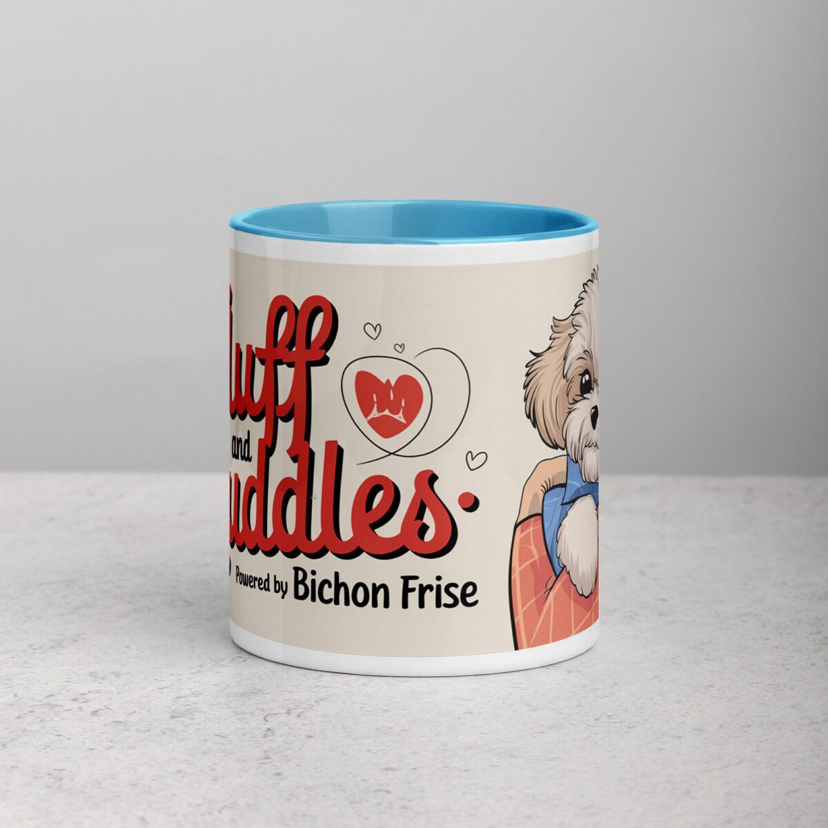 Fluff and Cuddles: Powered by Bichon Frise Coffee Mug - Image 13
