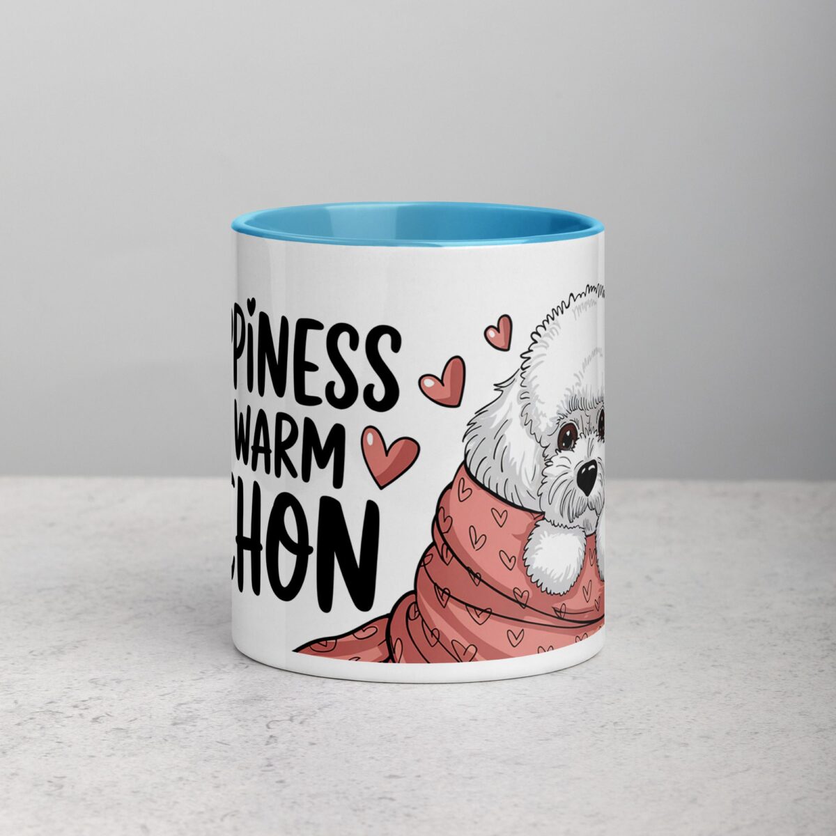 Happiness Is a Warm Bichon Coffee Mug & Tea Cup - Image 13