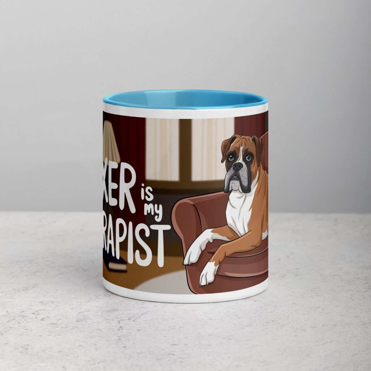 My Boxer Is My Therapist Coffee Mug - Image 13