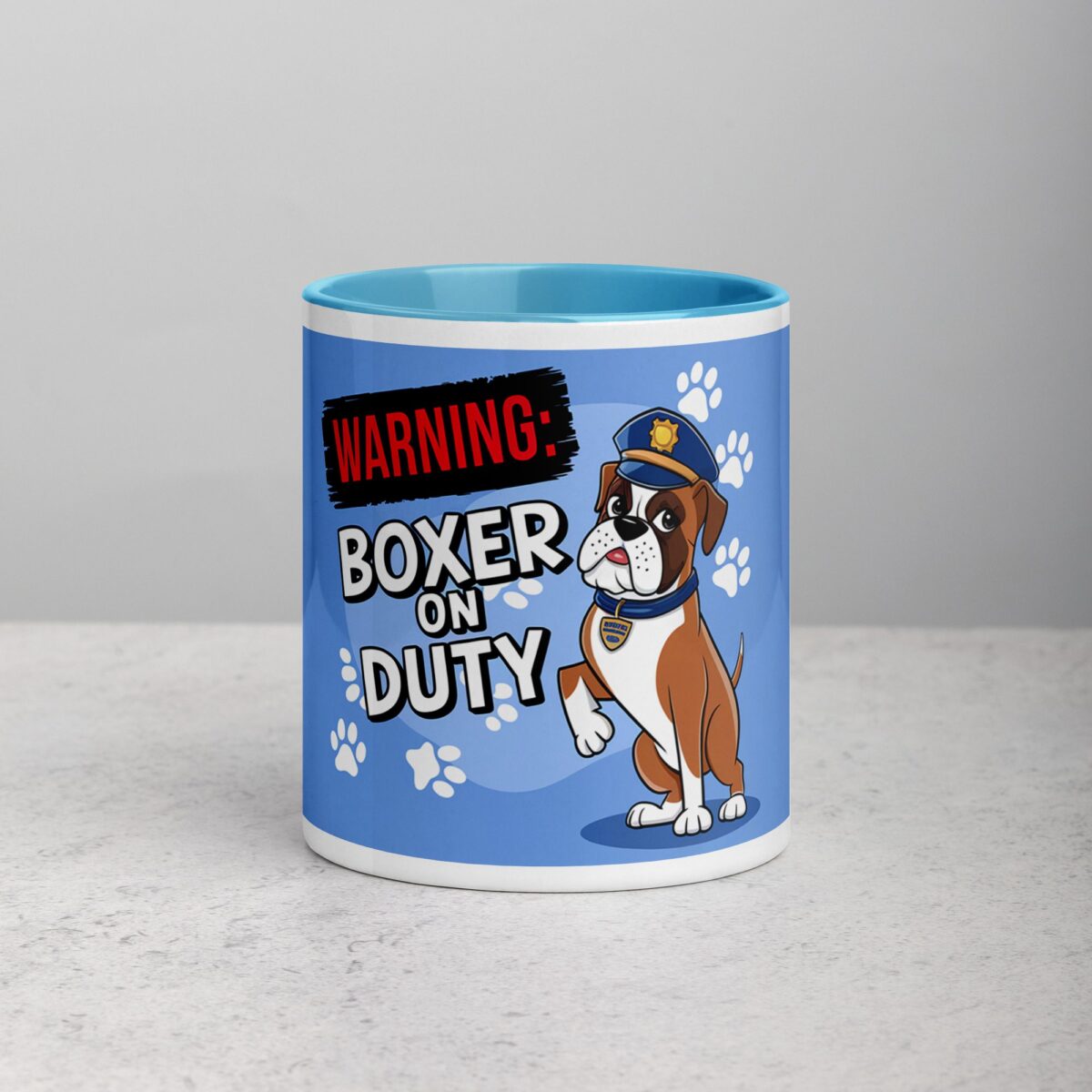 Warning: Boxer on Duty Coffee Mug - Image 13