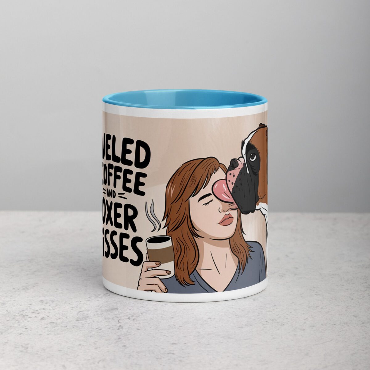 Fueled by Coffee and Boxer Kisses Mug - Image 13