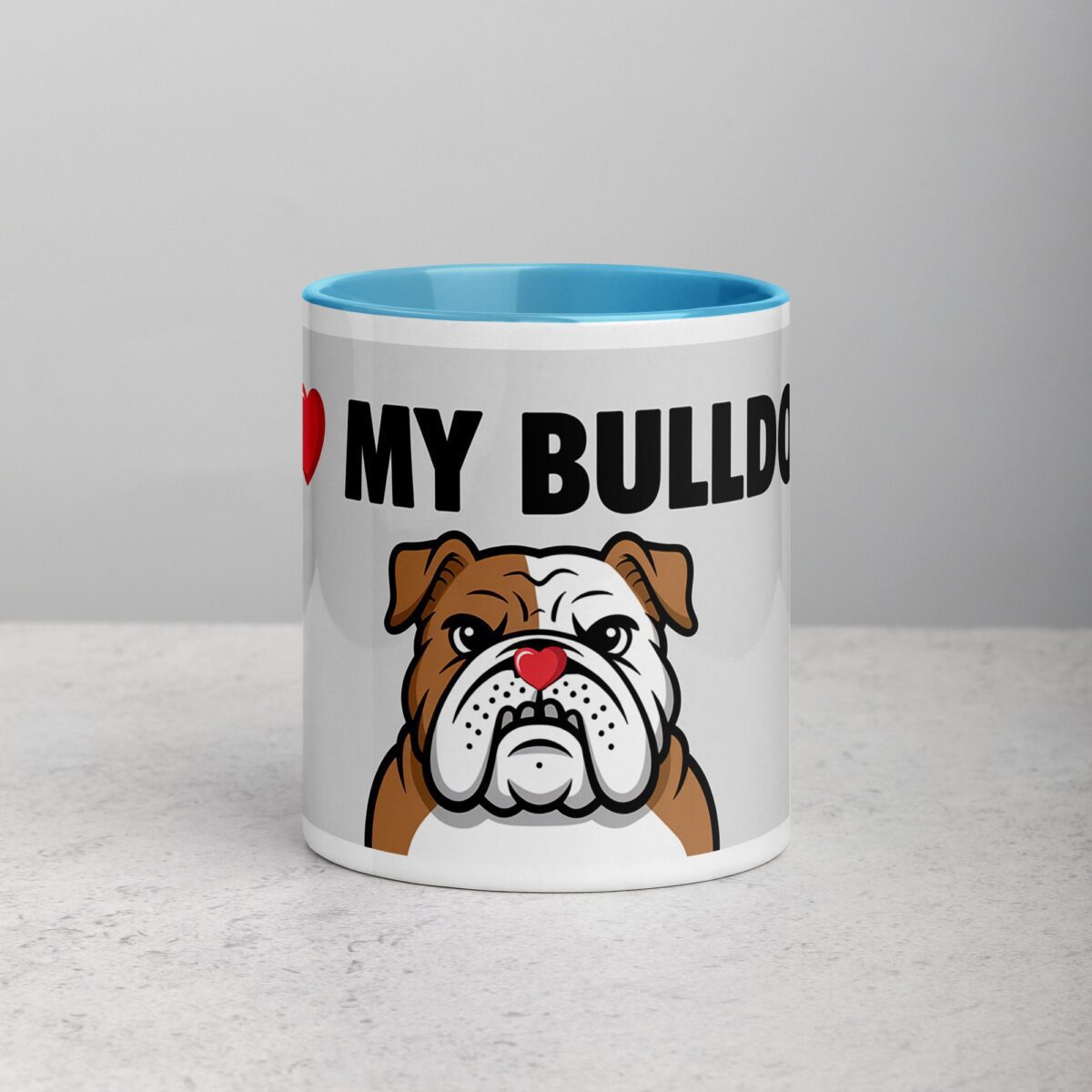 I ❤️ My Bulldog  Coffee Mug & Tea Cup - Image 13