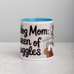 Bulldog Mom: Queen of Snuggles Coffee Mug - Image 13