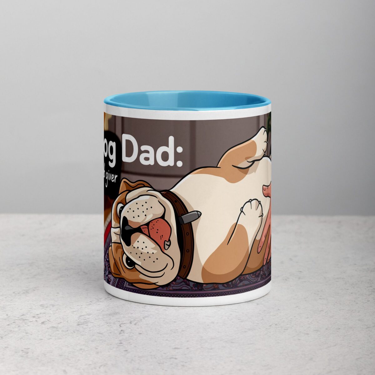 Bulldog Dad: Chief Belly Rub Giver Coffee Mug - Image 13