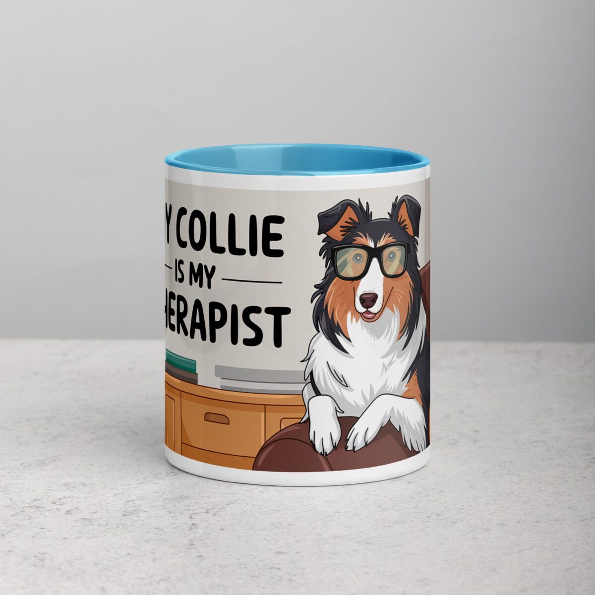 My Collie Is My Therapist Coffee Mug - Image 13
