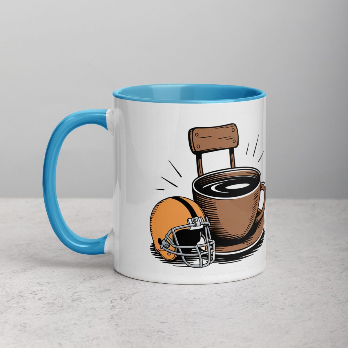 On the Sidelines Sippin’ Football Coffee Mug & Tea Cup - Image 14