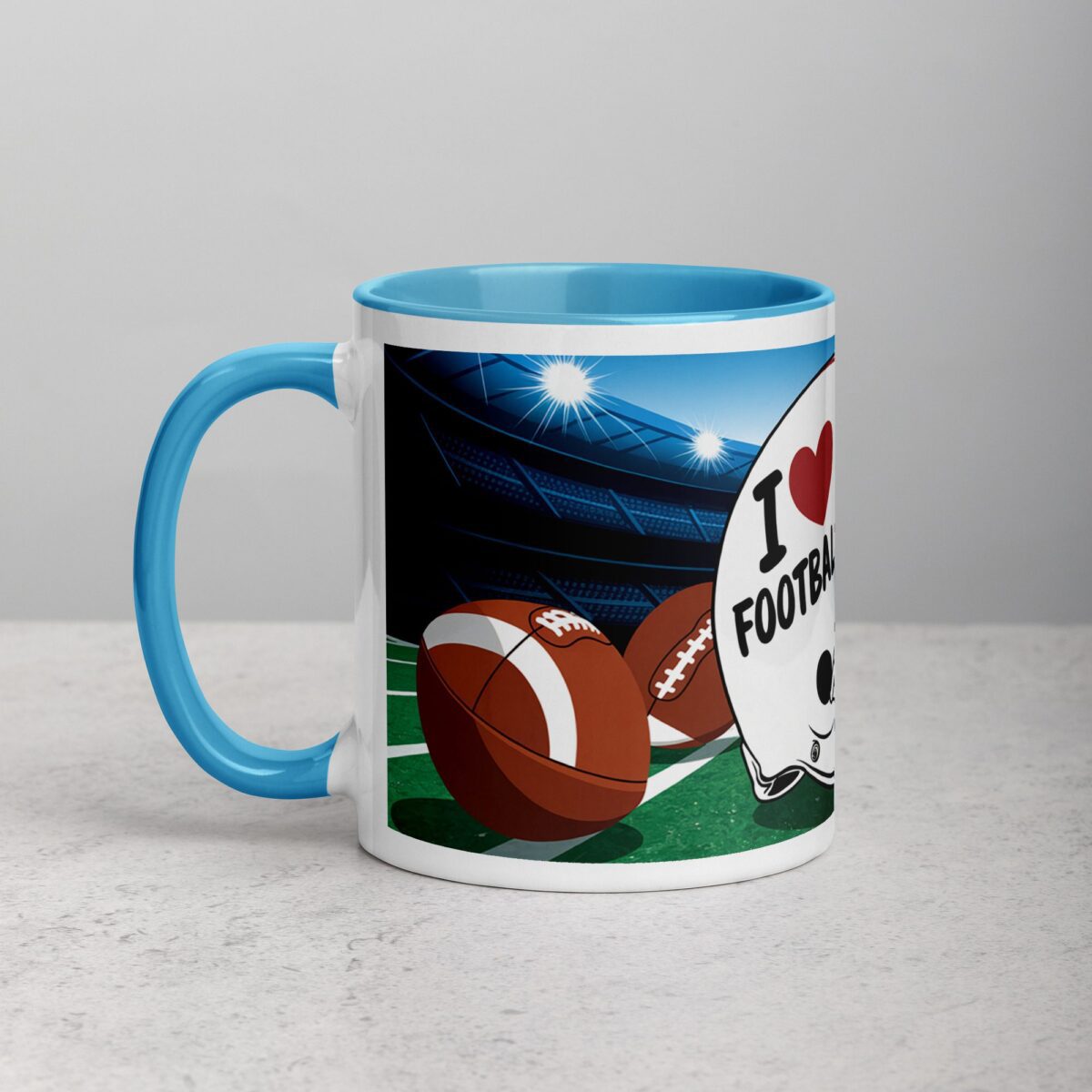 I Love Football Fun Coffee Mug & Tea Cup - Image 14