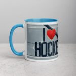I Love Hockey Elegant Hockey Coffee Cup - Image 14