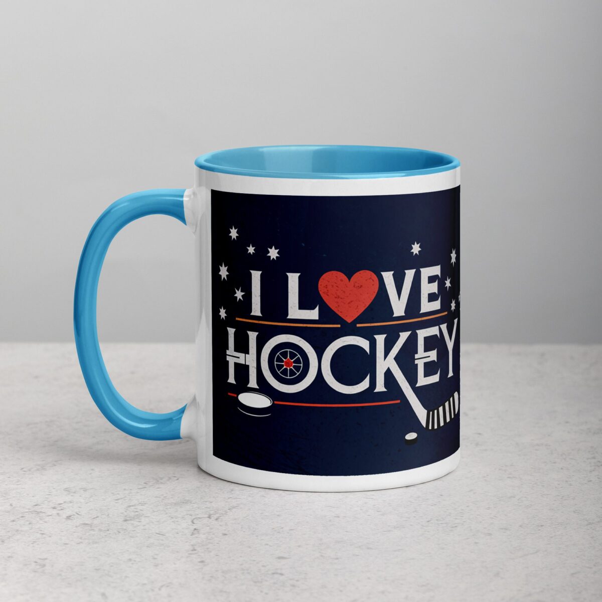 I Love Hockey Sophisticated Hockey Coffee Cup - Image 14