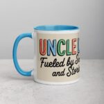 Uncle Life: Fueled by Snacks and Stories Mug - Image 14
