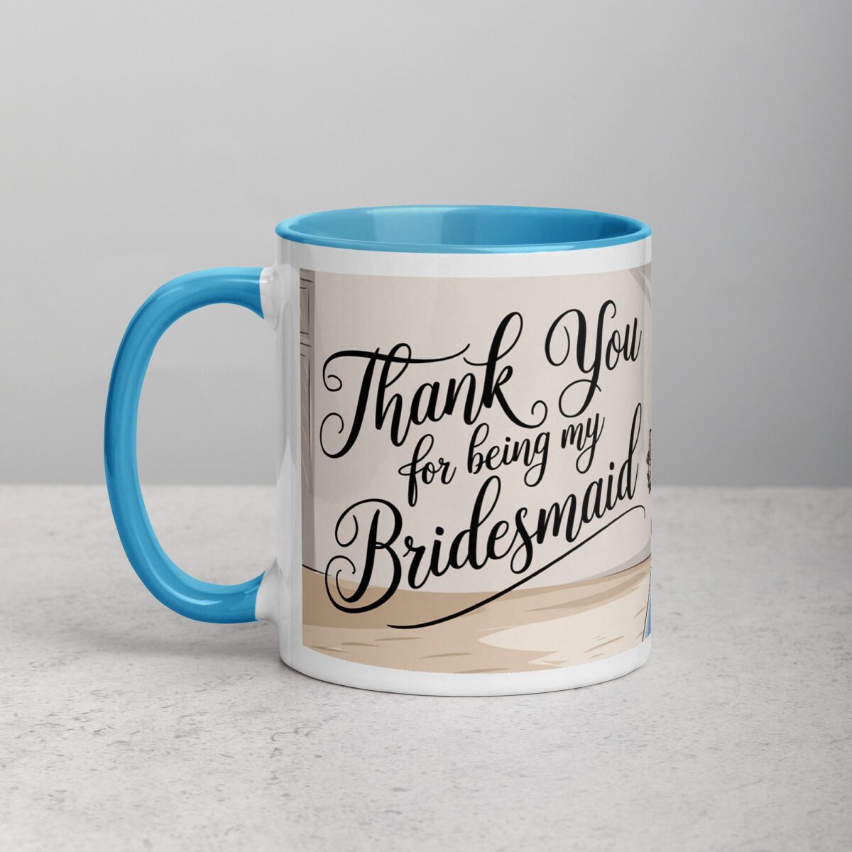 Thank You for Being My Bridesmaid Elegant Coffee Mug - Image 14