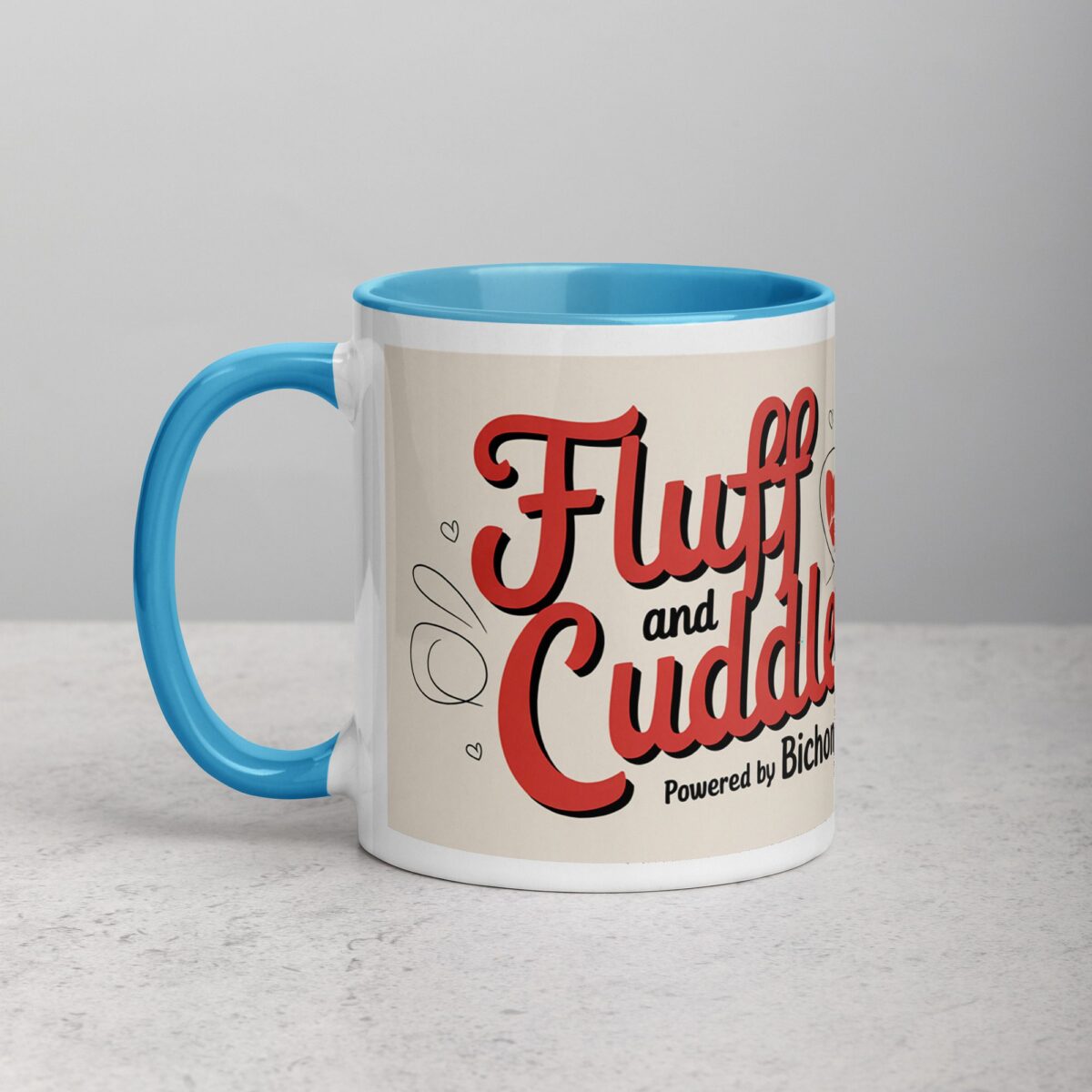 Fluff and Cuddles: Powered by Bichon Frise Coffee Mug - Image 14