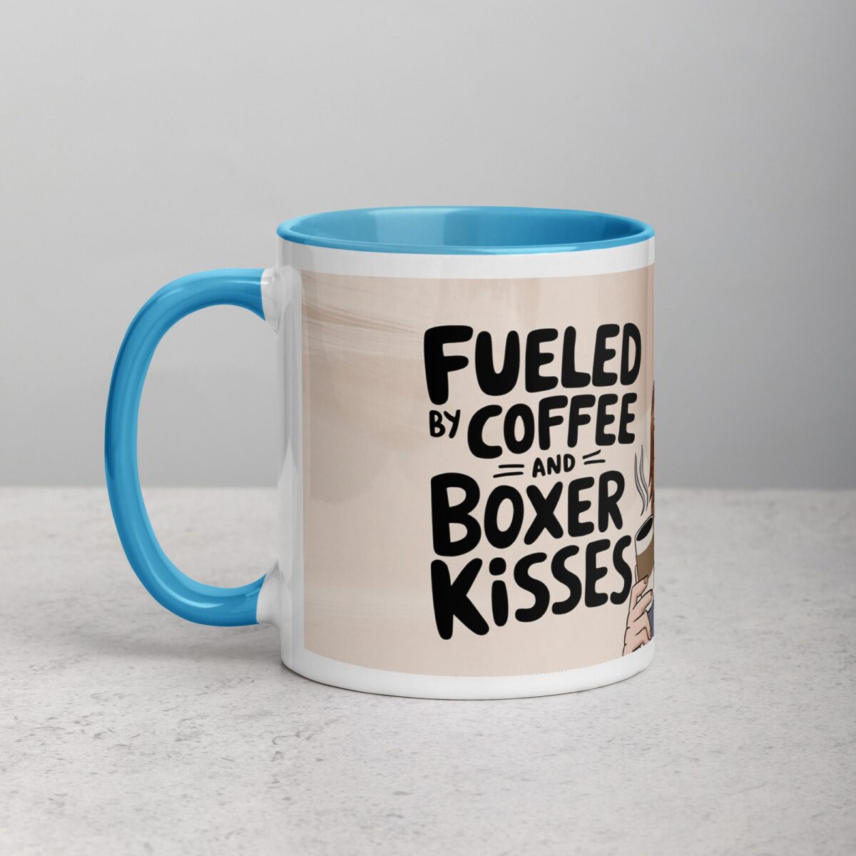 Fueled by Coffee and Boxer Kisses Mug - Image 14