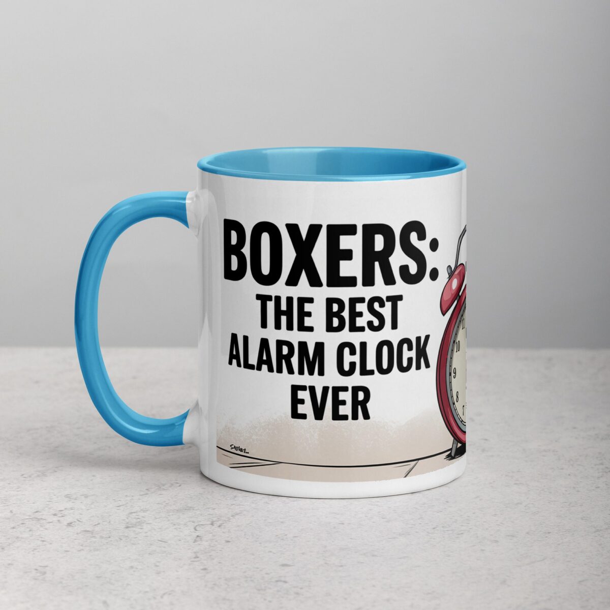 Boxers: The Best Alarm Clock Ever Coffee Mug - Image 14