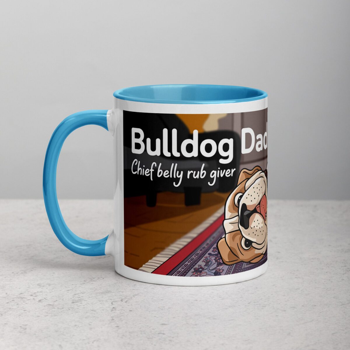 Bulldog Dad: Chief Belly Rub Giver Coffee Mug - Image 14
