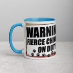 Warning: Fierce Chihuahua on Duty Coffee Mug - Image 14