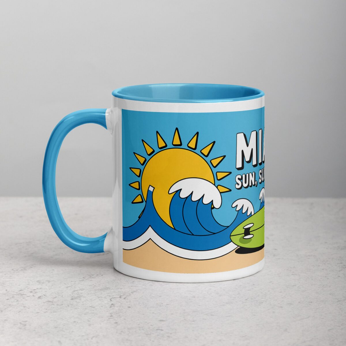 Miami: Sun, Surf, Repeat Coffee Mug - Image 14