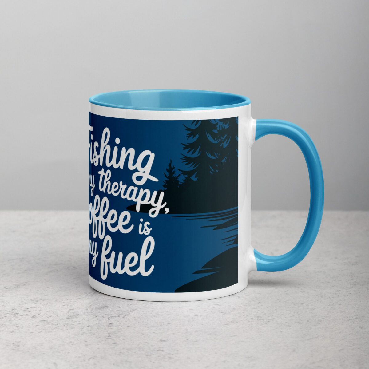 Fishing is My Therapy, Coffee is My Fuel Mug - Image 15