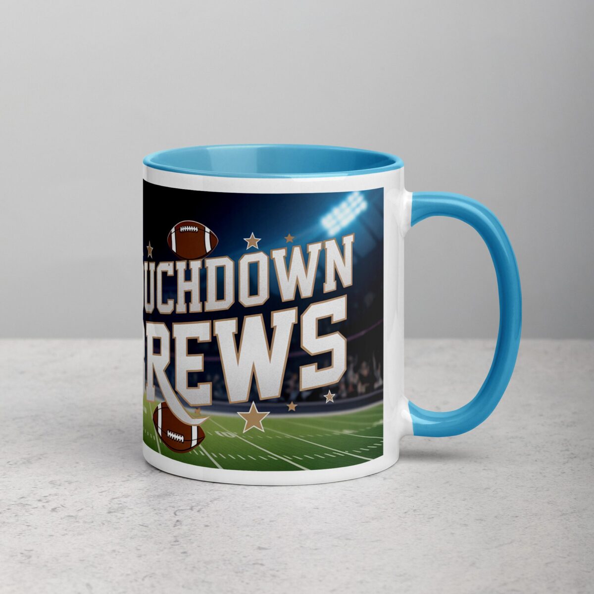 Touchdown Brews Football Coffee Mug - Image 15