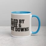 Fueled by Coffee & First Downs Football Mug - Image 15