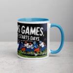 Defense Wins Games, Coffee Starts Days Football Mug - Image 15