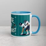 Offense, Defense, Coffee First Football Mug - Image 15