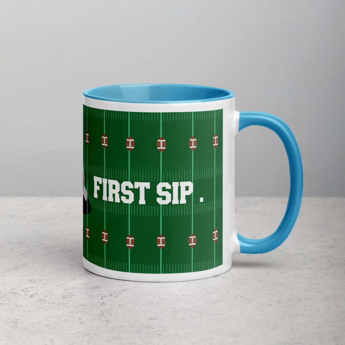 First Down, First Sip Football Coffee Mug - Image 15