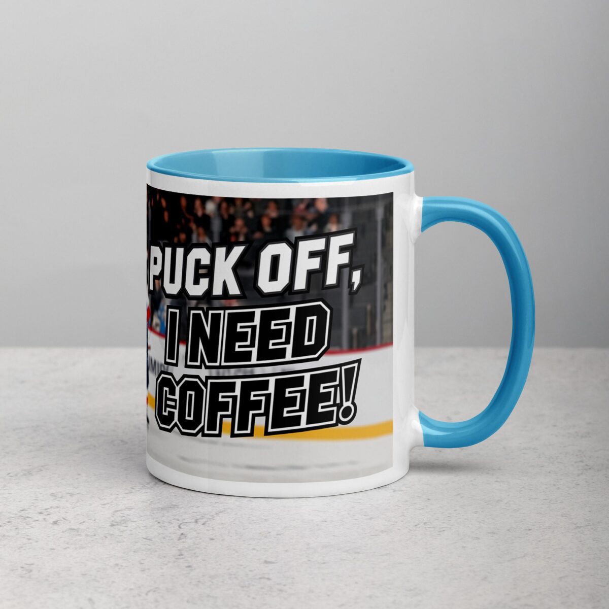 Puck Off, I Need Coffee! Hockey Mug - Image 15