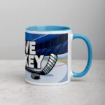 I Love Hockey Fun Hockey Coffee Cup - Image 15