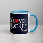 I Love Hockey Sophisticated Hockey Coffee Cup - Image 15