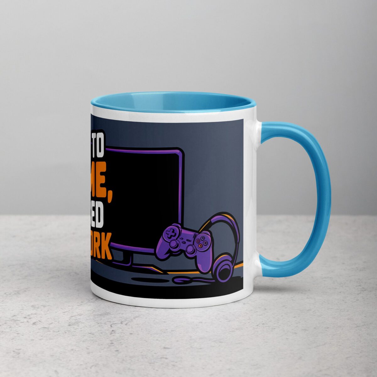Born to Game, Forced to Work Gamer Coffee Mug - Image 15