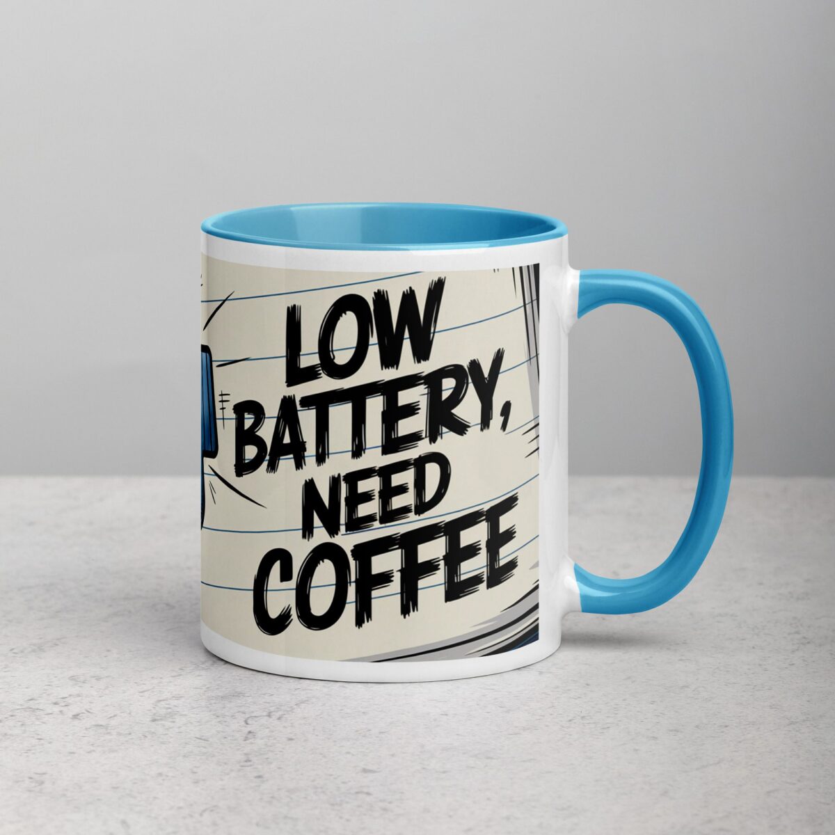 Low Battery, Need Coffee Gamer Mug - Image 15
