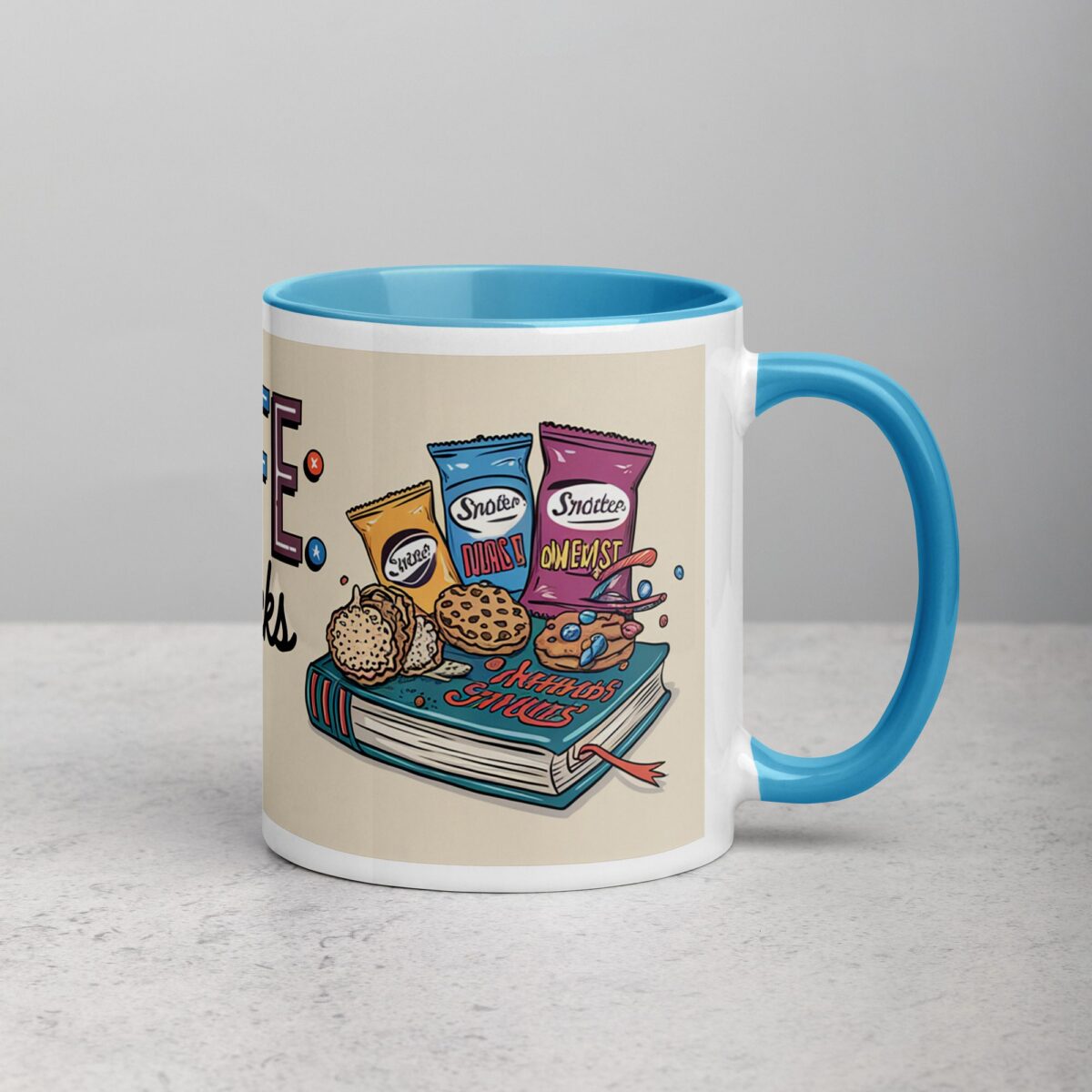 Uncle Life: Fueled by Snacks and Stories Mug - Image 15