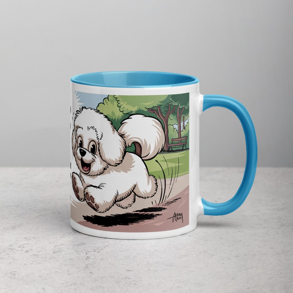 Warning: Fluff Ball on the Loose Coffee Mug - Image 15