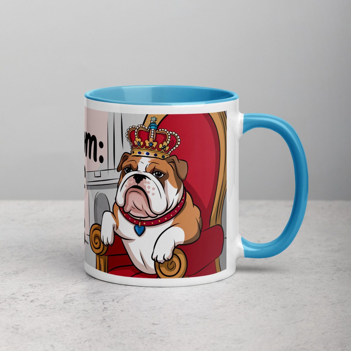 Bulldog Mom: Queen of Snuggles Coffee Mug - Image 15