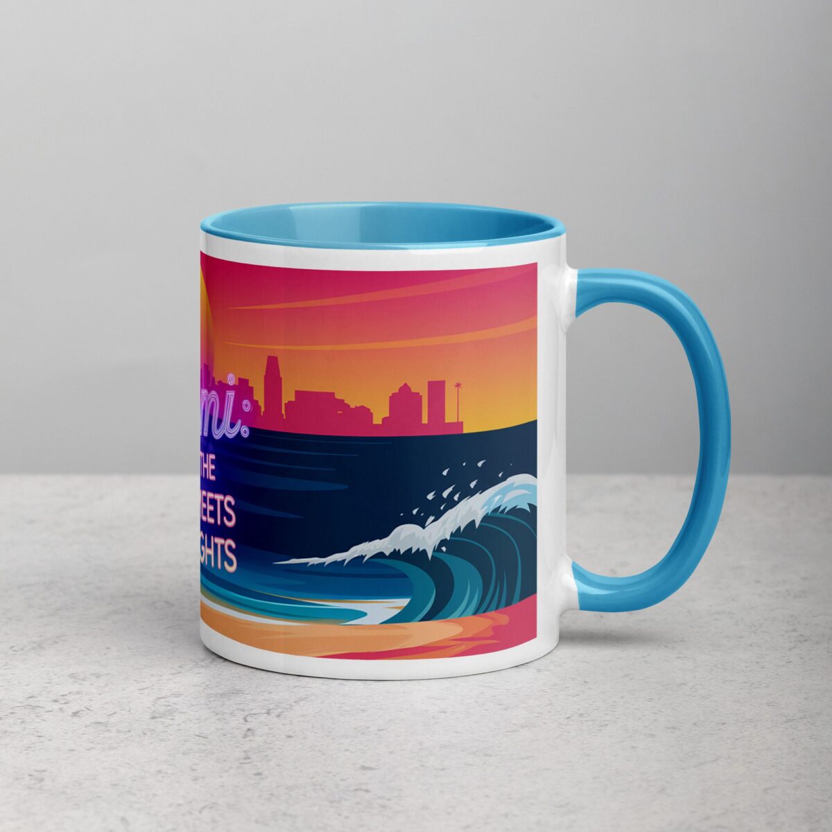 Miami: Where the Ocean Meets the Neon Lights Coffee Mug - Image 15