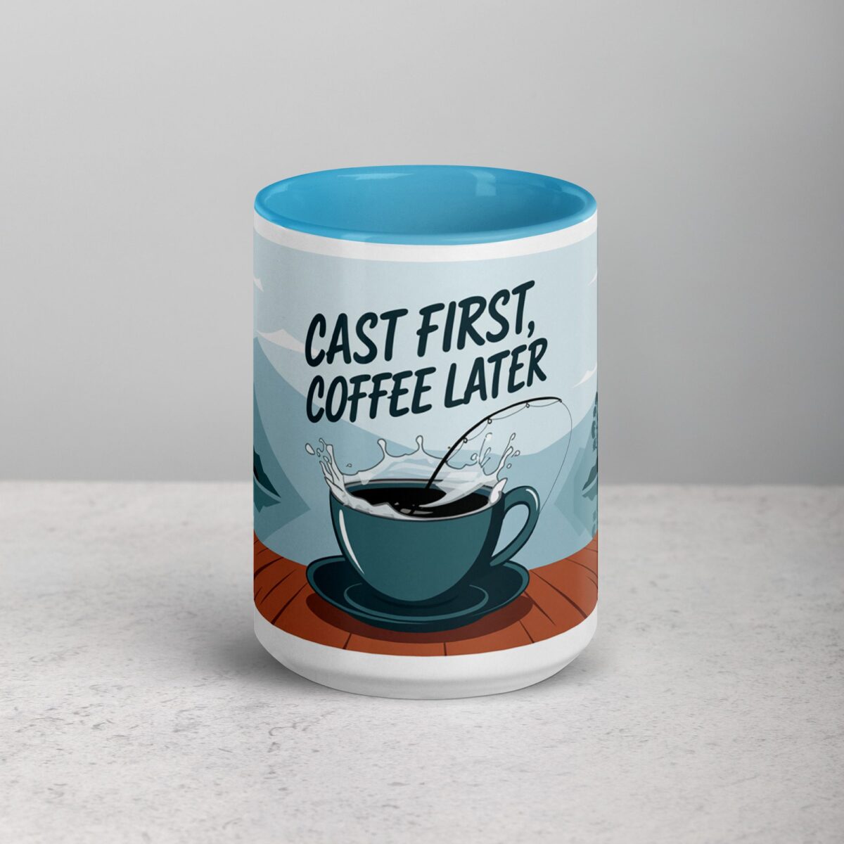 Cast First, Coffee Later Fishing Mug - Image 16