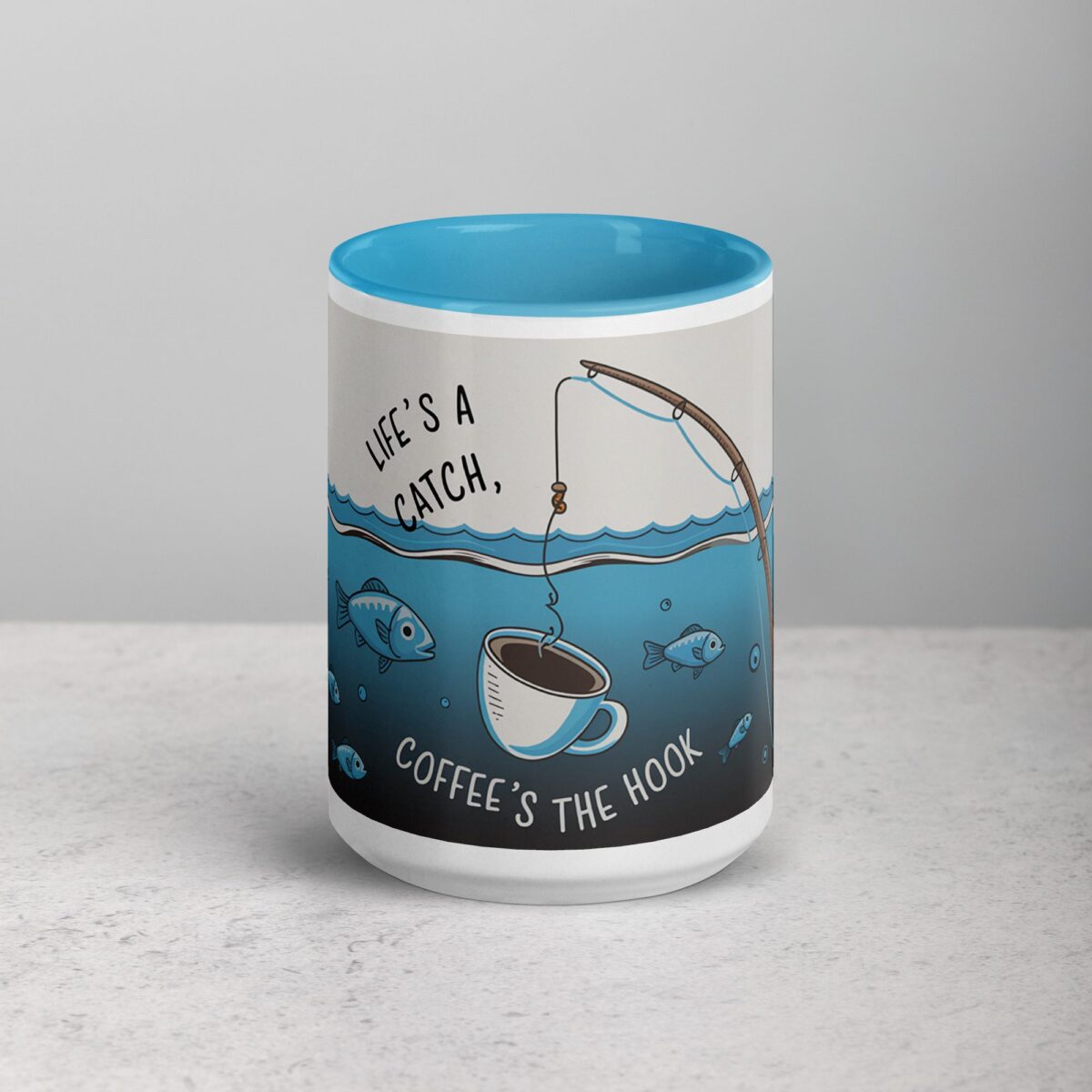 Life’s a Catch, Coffee’s the Hook Mug - Image 16