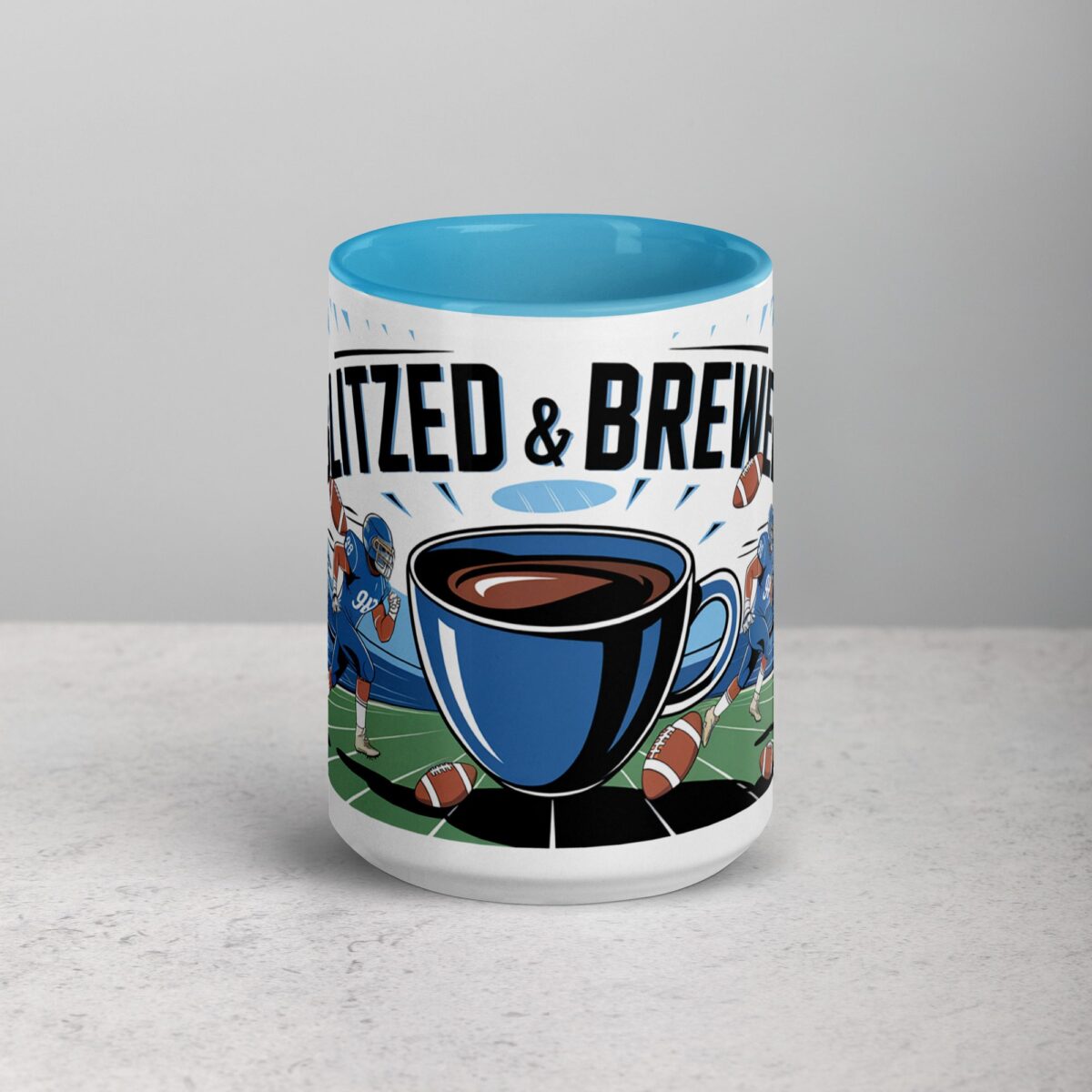 Blitzed & Brewed Football Coffee Mug - Image 16