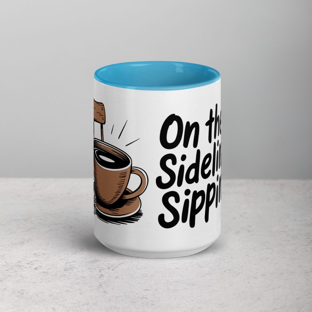 On the Sidelines Sippin’ Football Coffee Mug & Tea Cup - Image 16