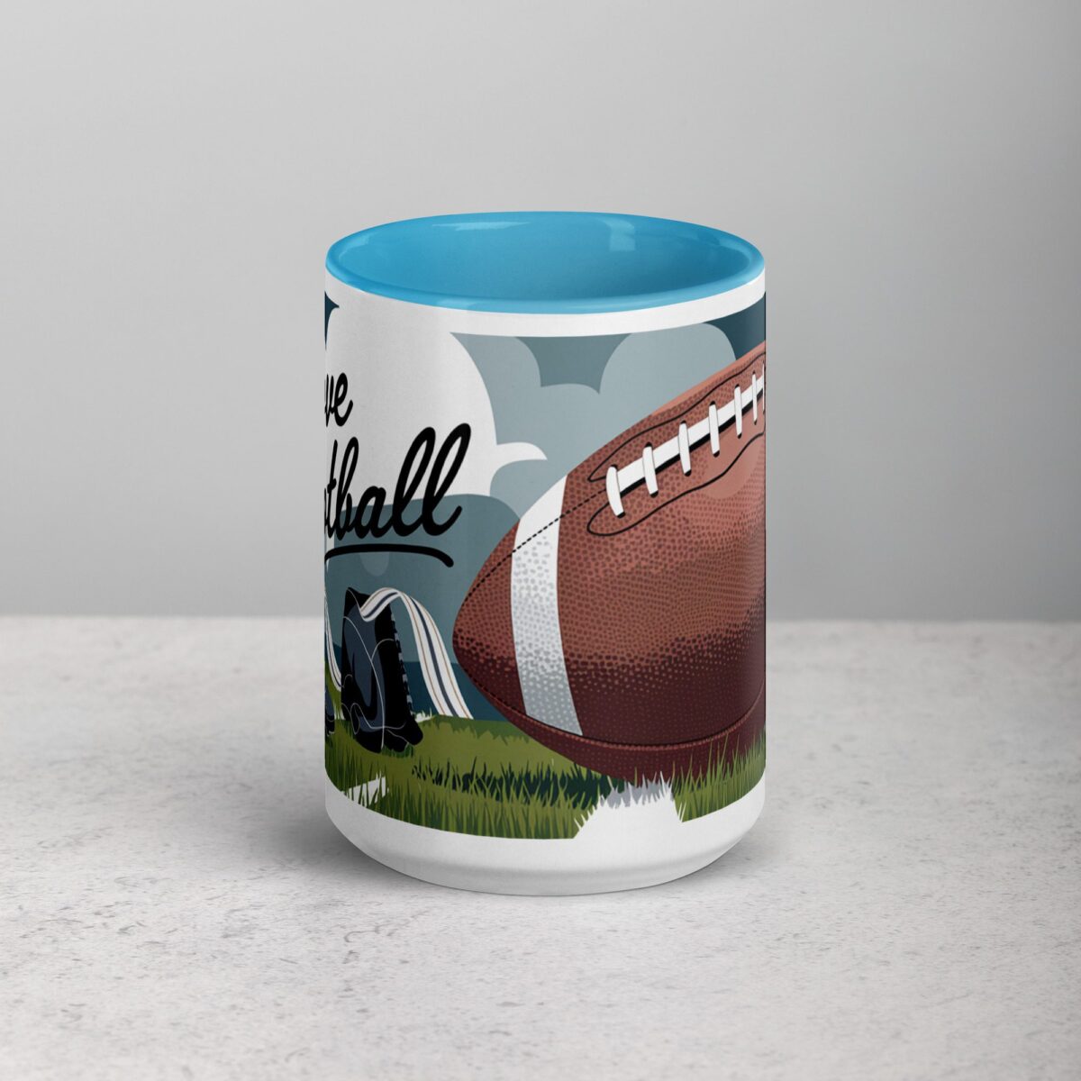 I Love Football Elegant Coffee Mug & Tea Cup - Image 16