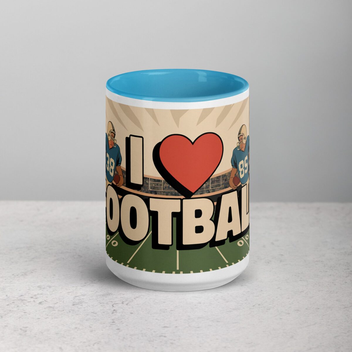 I Love Football Retro Coffee Mug & Tea Cup - Image 16