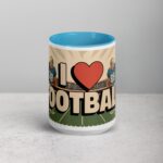 I Love Football Retro Coffee Mug & Tea Cup - Image 16