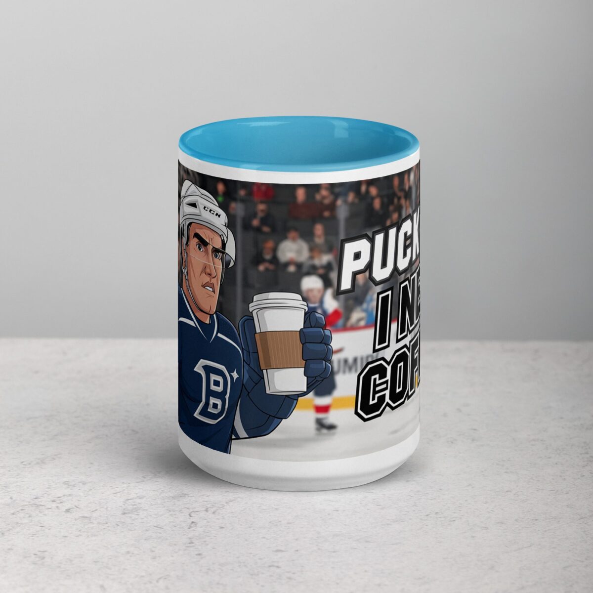Puck Off, I Need Coffee! Hockey Mug - Image 16