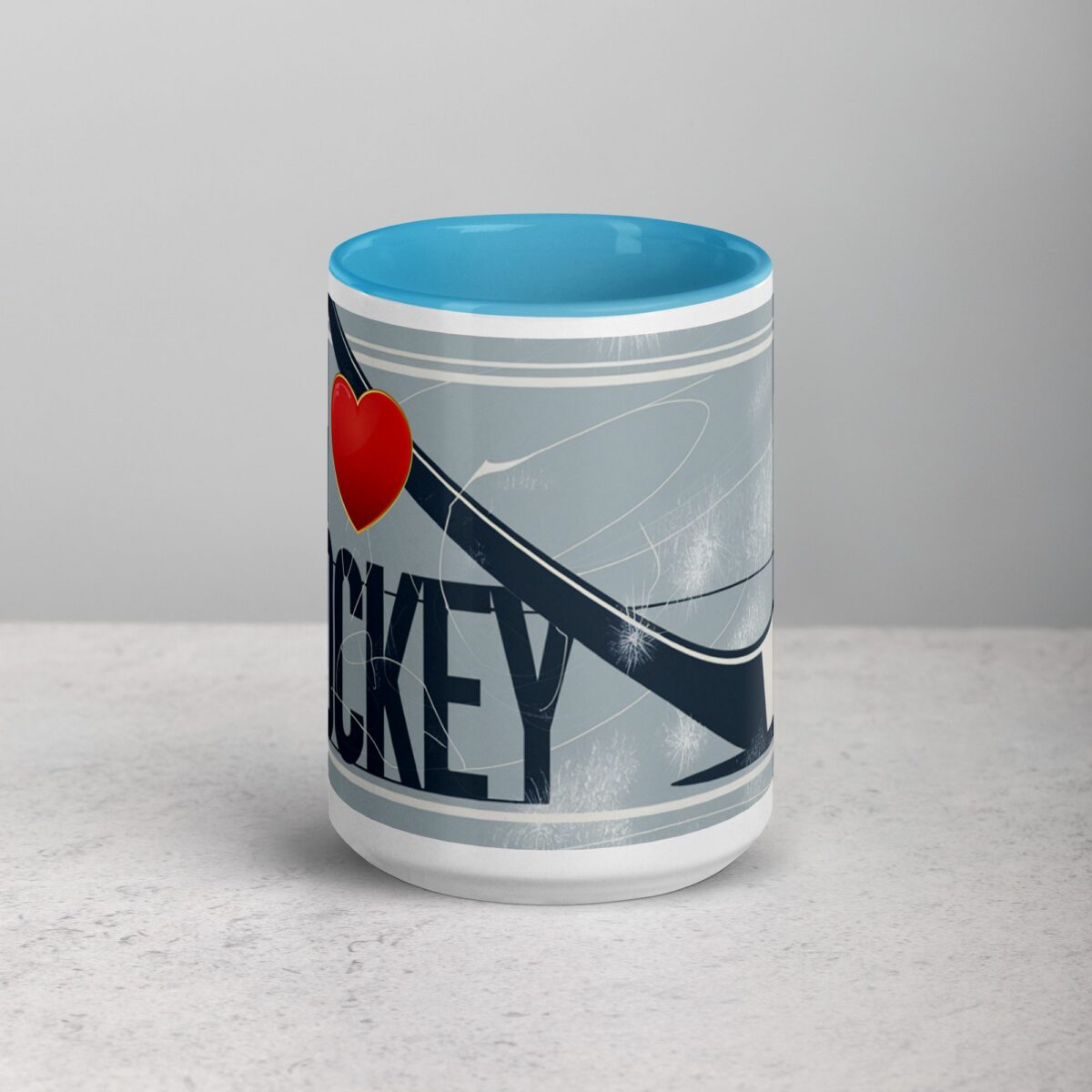 I Love Hockey Elegant Hockey Coffee Cup - Image 16